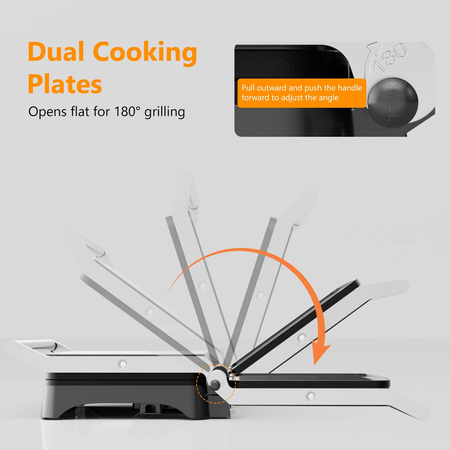 Panini Press Grill Indoor Sandwich Maker with Temperature Setting, 4 Slice Non-stick Grill, Opens 180 Degrees, 1200 W FREE Shipping