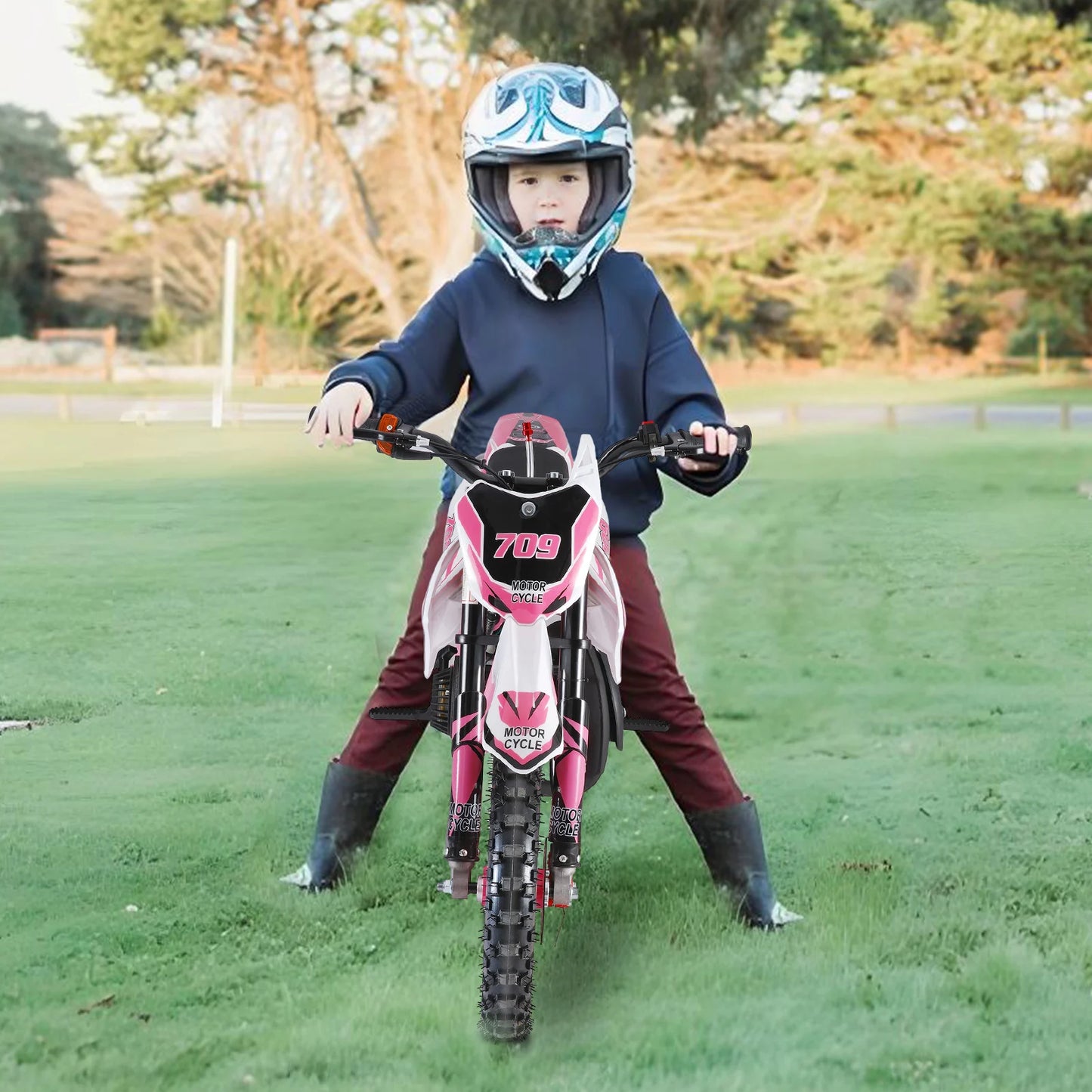 49cc Kids Dirt Bike, 2-Stroke Gas Dirt Bike, Gas Power Mini Dirt Bike for Kids 6-14, Off Road Mini Motorcycle Pocket Motorbike FREE Shipping
