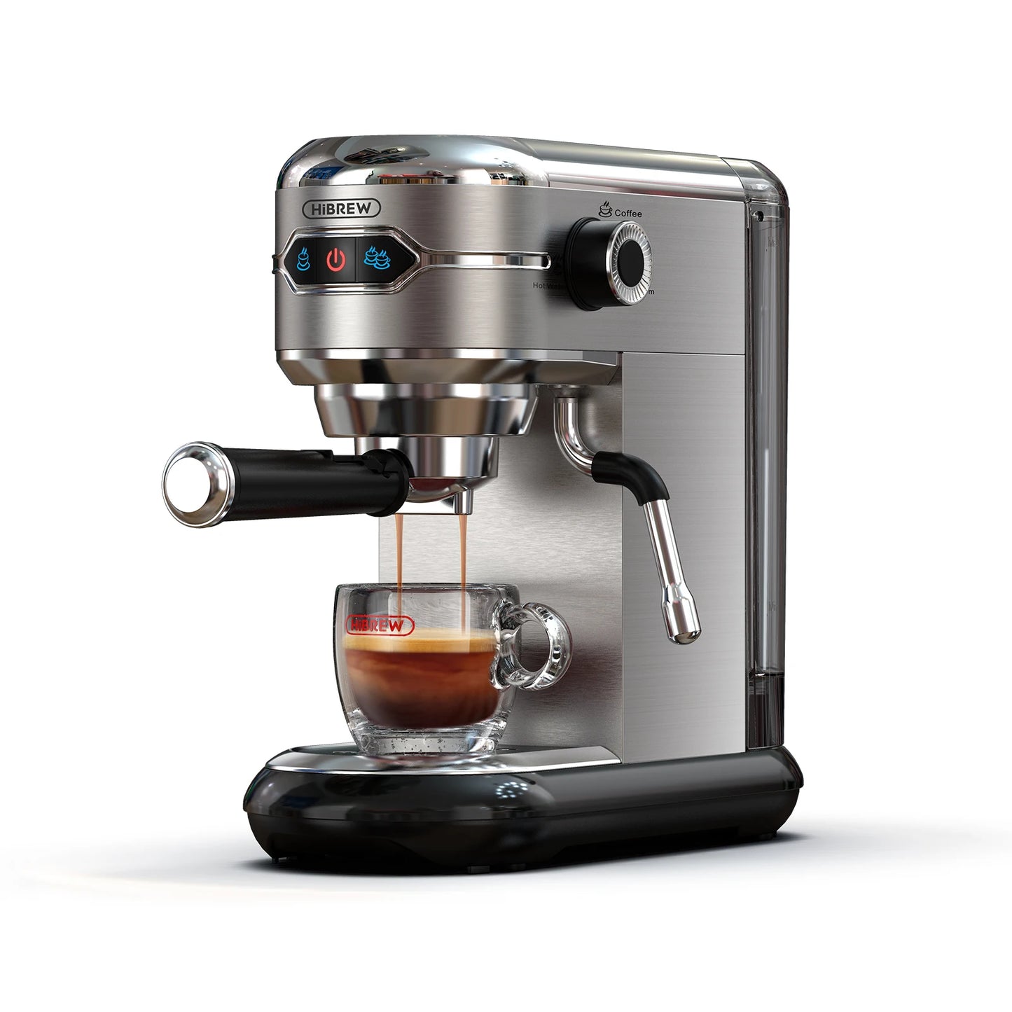 HiBREW Coffee Maker Cafetera 20 Bar Inox Semi Automatic Super Slim ESE POD & Powder Espresso Machine Hot Water H11 FREE Shipping