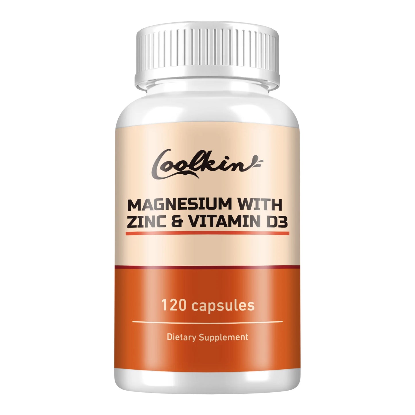 Magnesium with Zinc & Vitamin D3 - for Sleep, Bone, Heart, Immune Support, Relieve Stress and Improve Mood - 120 Capsules Free Shipping