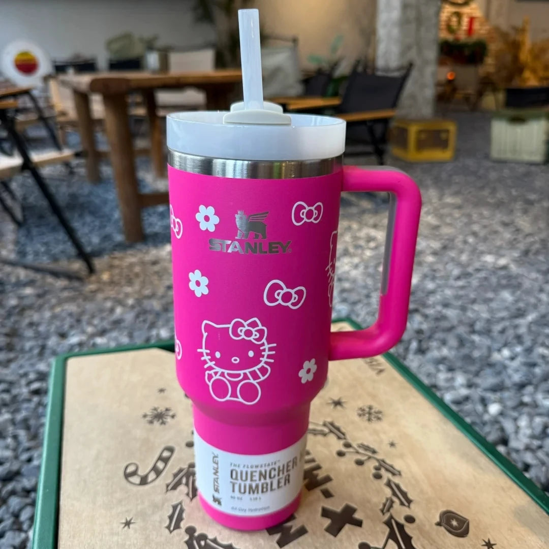 Stanley Quencher H2.0 Tumbler with Handle and Straw 40 oz | Flowstate 3-Position Lid | Cup Holder Compatible for Travel FREE Shipping