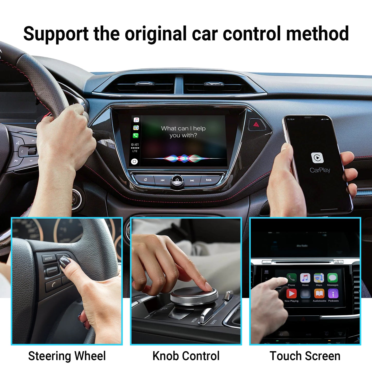 OTTOCAST P3 Android AI Box Wireless CarPlay Android Auto TV Box for HDMI Output Car Accessories Built in GPS for Youtube Netflix FREE SHIPPING