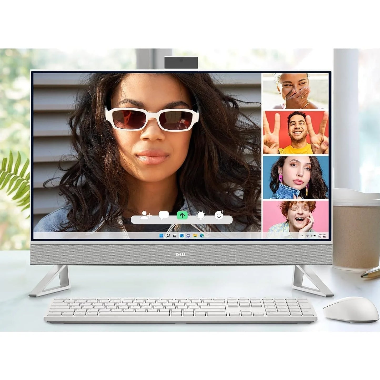 Dell Inspiron 27" All-In-One Desktop,Intel Core 7-150U,64GB RAM,2TB SSD,NVIDIA GeForce MX570A,Windows 11,White