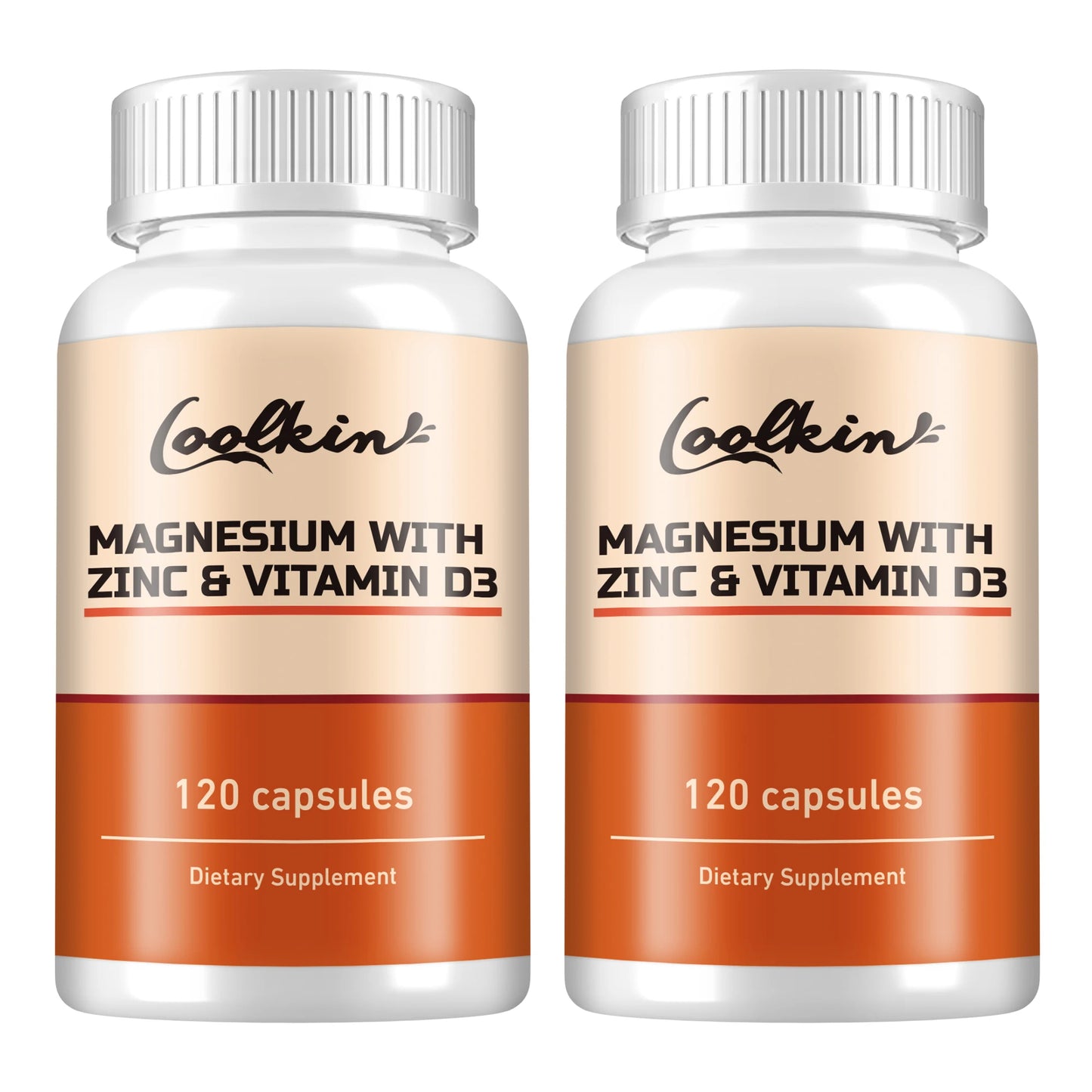 Magnesium with Zinc & Vitamin D3 - for Sleep, Bone, Heart, Immune Support, Relieve Stress and Improve Mood - 120 Capsules Free Shipping