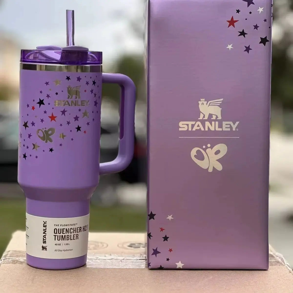 Stanley Quencher H2.0 Tumbler with Handle and Straw 40 oz | Flowstate 3-Position Lid | Cup Holder Compatible for Travel FREE Shipping