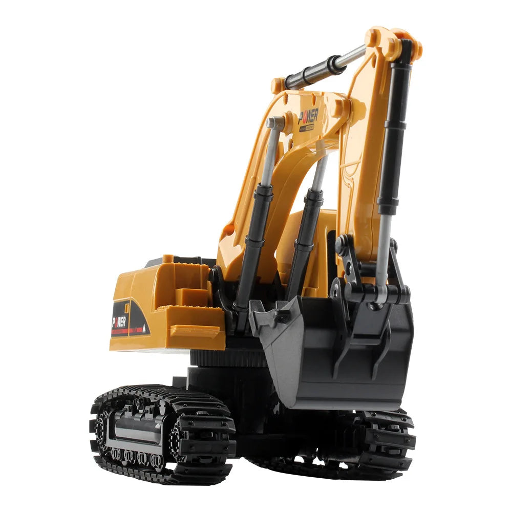 1:24 RC Car Excavator Radio Controlled Cars Tractor Model Engineering Vehicle Digging Soil Truck Sound Toys For Boys Kids Gifts FREE Shipping