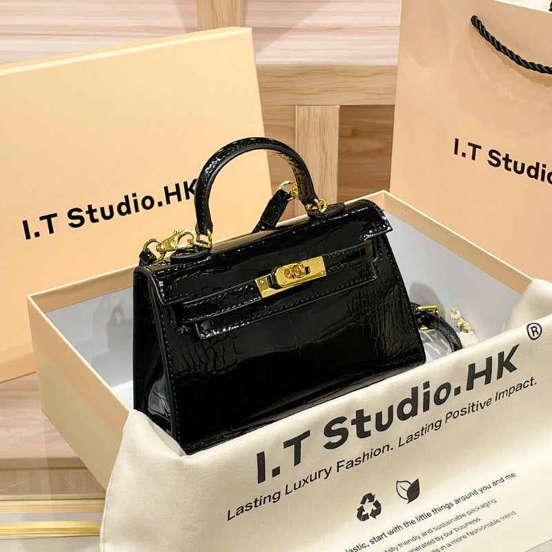 Mini Leather Second Generation Fancy Fall and Winter Kelly Bag