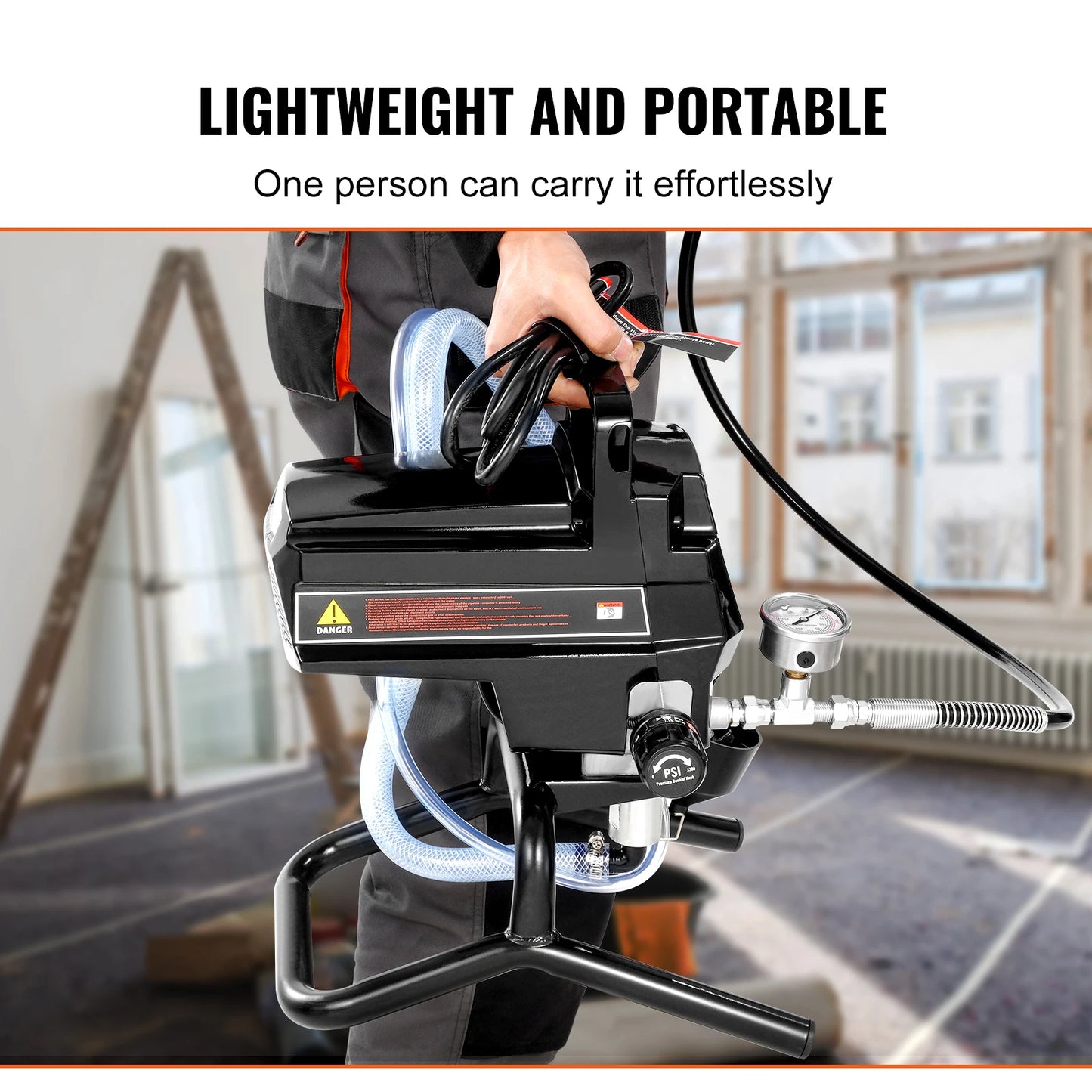 VEVOR 750W 950W Airless Paint Sprayer 3000PSI High Efficiency Electric Airless Sprayer Handheld Paint Sprayers for Home Interior FREE Shipping