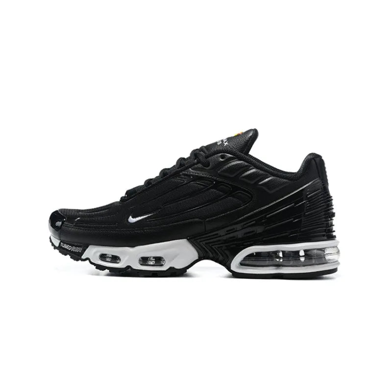 Nike Air Max Plus TN 3 Triple White Classics Lightweight Air Cushion Wear-Resistant Men Running Shoes White Walking Sneakers FREE Shipping