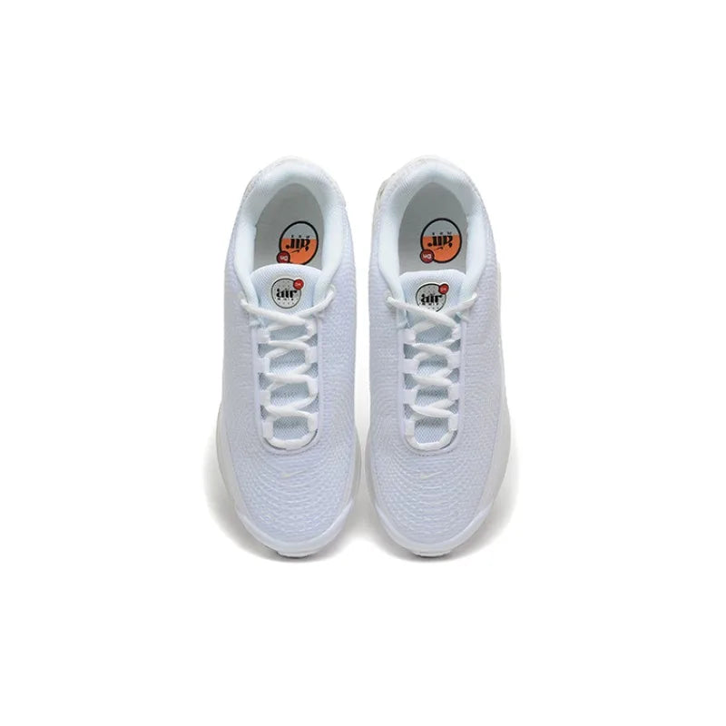 Nike Air Max DN Triple White Soft Anti Slip Durable Cushioned Rebound Mesh Breathable Low Leisure Sports Running Shoes FREE Shipping