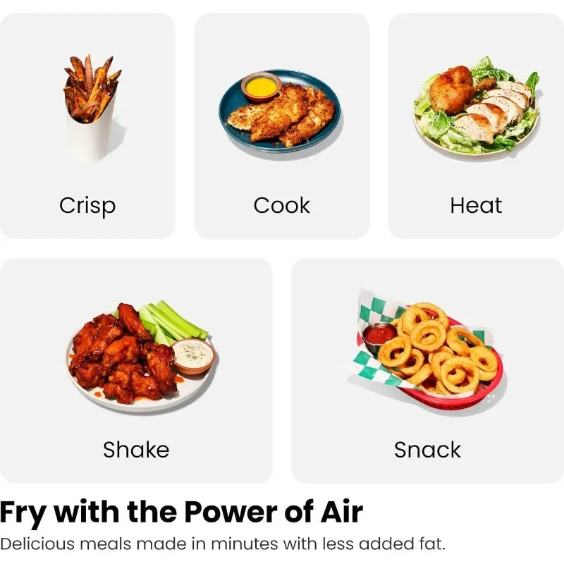 Chefman 6 and 9 Quart Dual Basket Air Fryer - Digital Touchscreen, Smart Sync Finish, Hi-Fry, Auto Shutoff, 2 Independent 3QT Nonstick FREE Shipping