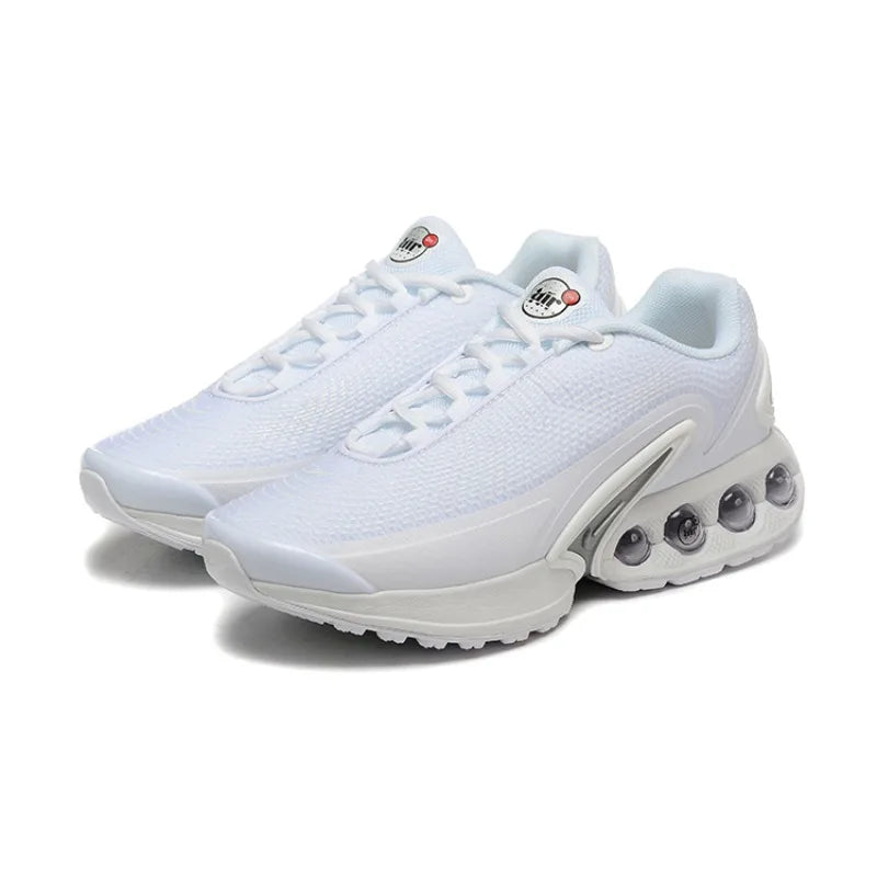 Nike Air Max DN Triple White Soft Anti Slip Durable Cushioned Rebound Mesh Breathable Low Leisure Sports Running Shoes FREE Shipping