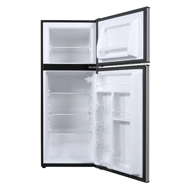 Galanz 4.6. Cu ft Two Door Mini Refrigerator with Freezer, Stainless Steel FREE Shipping