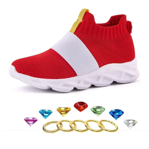 Sonic Shoes For Boys Kids Sonic Zapatillas Sonic Red Sonic Shoes For Kids Boys Girls Cartoon Anime Sonic Games Shoes FREE SHIPPING