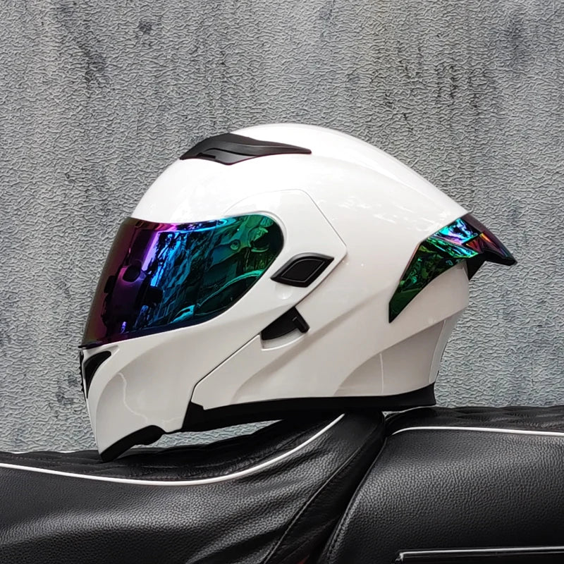 Motorcycle helmets Double Visors Modular Flip Up helmet DOT approved Full face casque moto racing Motocross helmet DOT