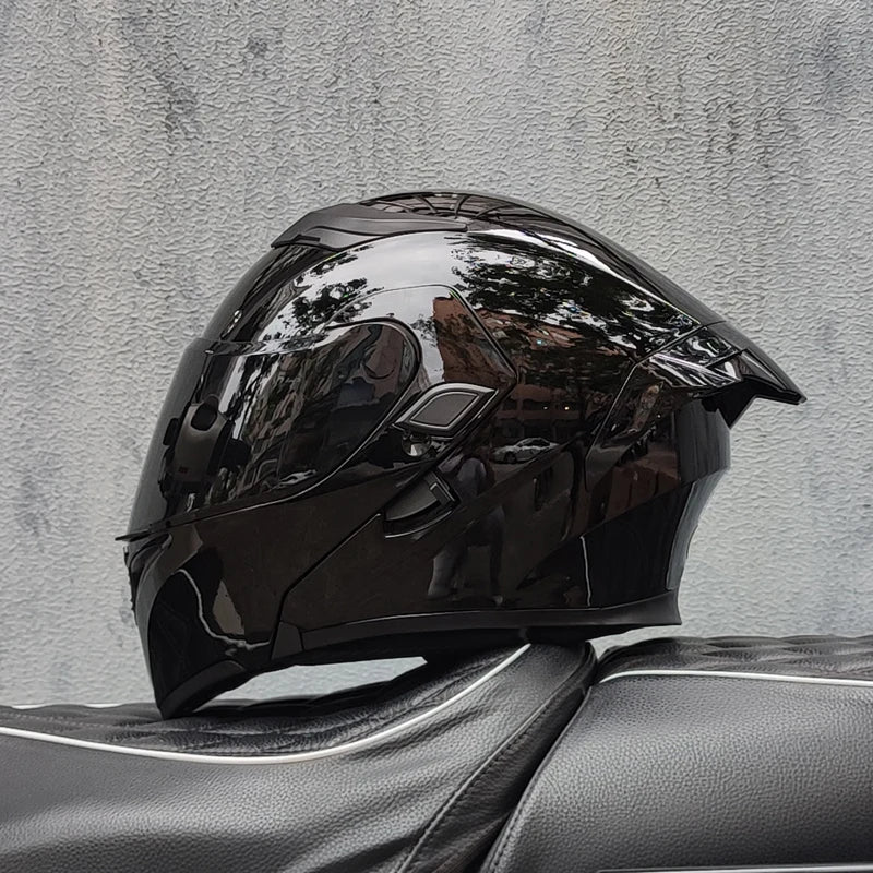 Motorcycle helmets Double Visors Modular Flip Up helmet DOT approved Full face casque moto racing Motocross helmet DOT