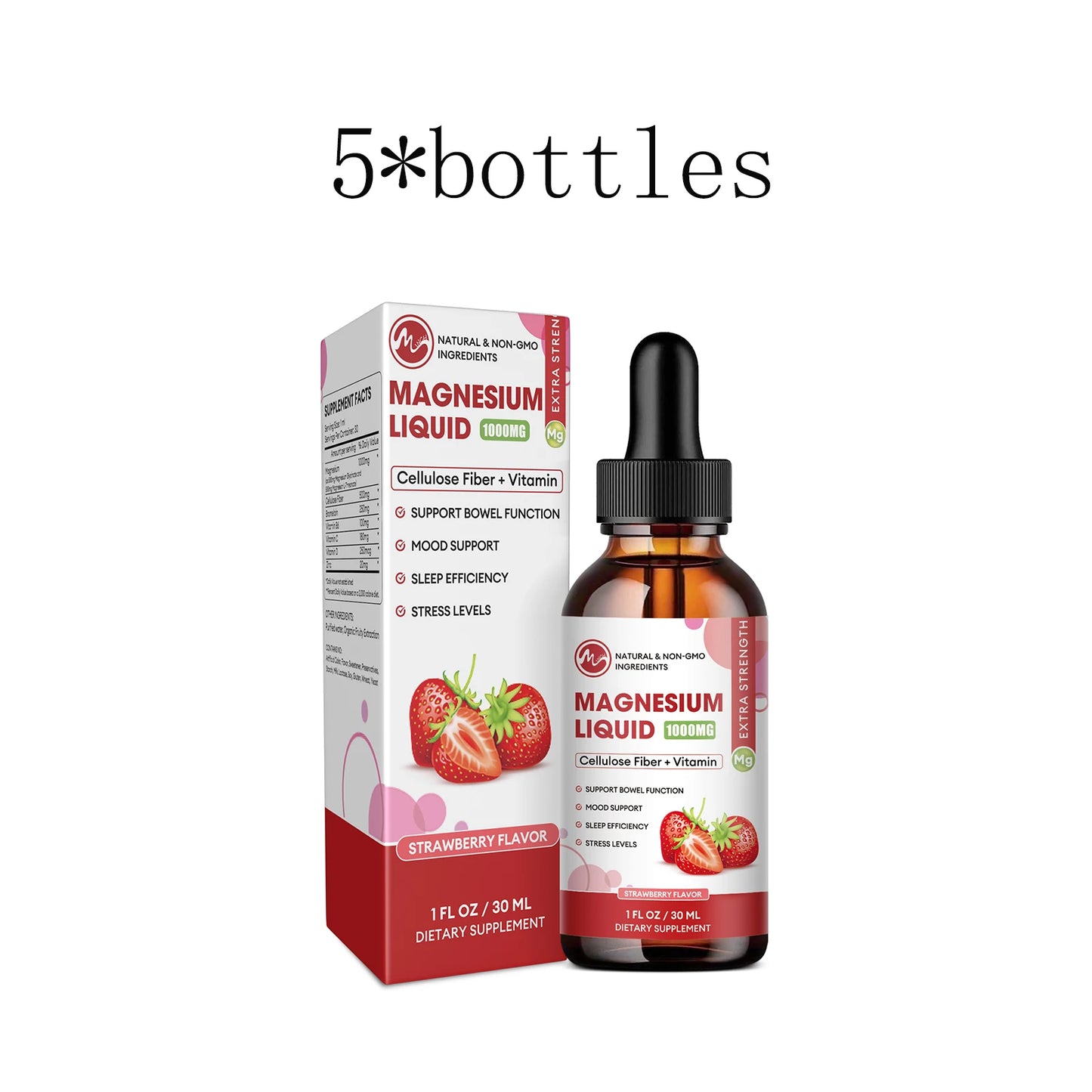 Magnesium Glycinate Liquid Drop, Sleep Support Vegan Non-GMO 30Ml Free Shipping
