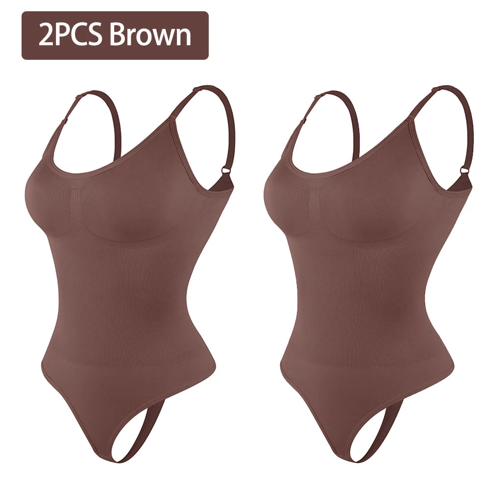 Smoothing Shapewear Bodysuit for Women Faja Full Body Shaper Thong Soft Body Shaping Sculpting Breast Slimming Underwear FREE Shipping