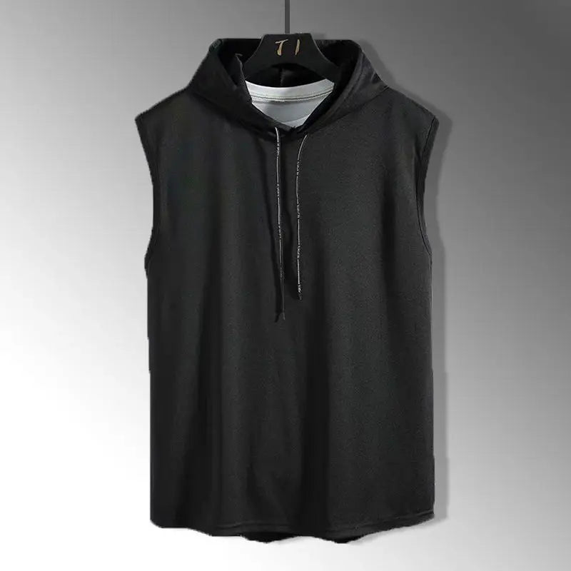 Solid Color 2023 Brand New Men's Tank Tops Vest Sleeveless Tees For Male Hooded Man Vests Tops Hip Hop Men Tank Top T shirt FREE Shipping