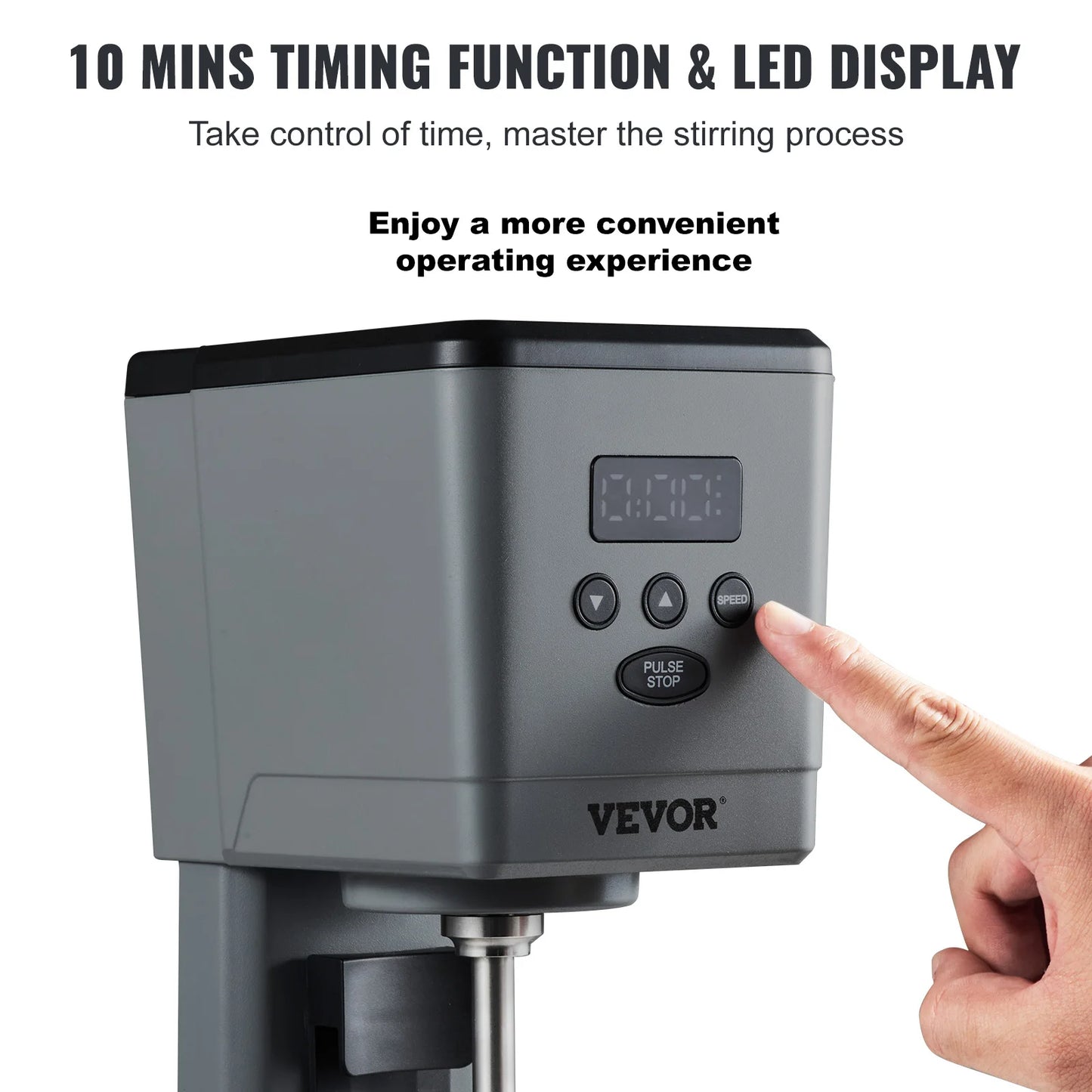VEVOR Milkshake Maker 375W Electric Milkshake Machine Single Head Drink Mixer Blender Machine with 820 ml Stainless Steel Cup Free Shipping