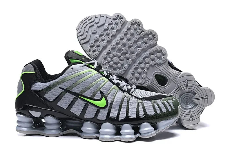 Nike Shox TL Black Green Men Women Casual Air Columns Running Shoes Unisex Non-slip Outdoor Sports Sneakers Free Shipping