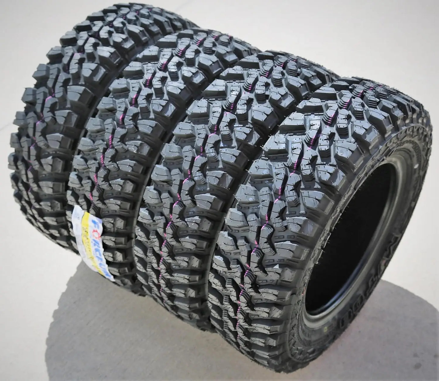 Set of 4 (FOUR) Forceum M/T 08 Plus Mud Off-Road Light Truck Radial Tires-165/80R13 165/80/13 165/80-13 94/93Q Load Range D LRD 8-Ply FREE Shipping