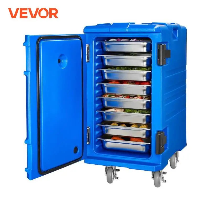 VEVOR SucceBuy75-120 L Insulated Food Pan Carrier Food Box Front Loading Food Warmer with Handle&Double Buckles for Restaurant Canteen FREE Shipping