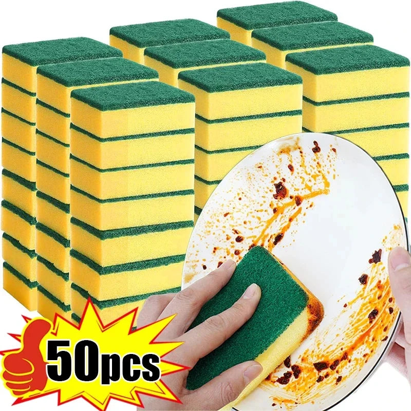 Highly absorbent double-sided sponge magic cleaning pot rust sponge cleaning brush kitchen cleaning tool FREE Shipping