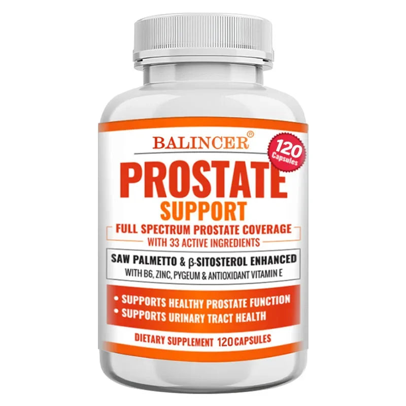 Saw Palmetto Prostate Support Supplement for Urinary Tract Health Hair Growth - Natural Health Food Vitamins & Supplements FREE Shipping