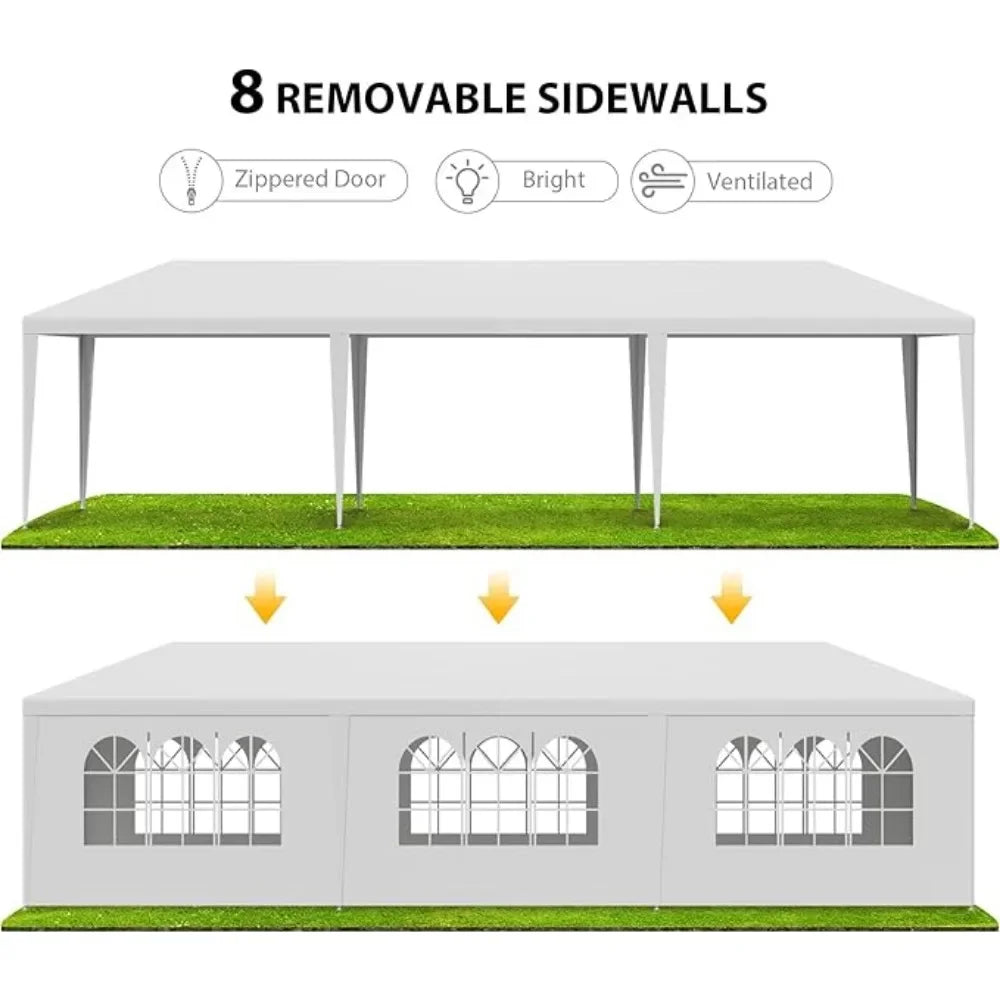 10'x30' Outdoor Canopy Tent Patio Camping Gazebo Shelter Pavilion Cater Party Wedding BBQ Events Tent Toldo para eventos FREE Shipping