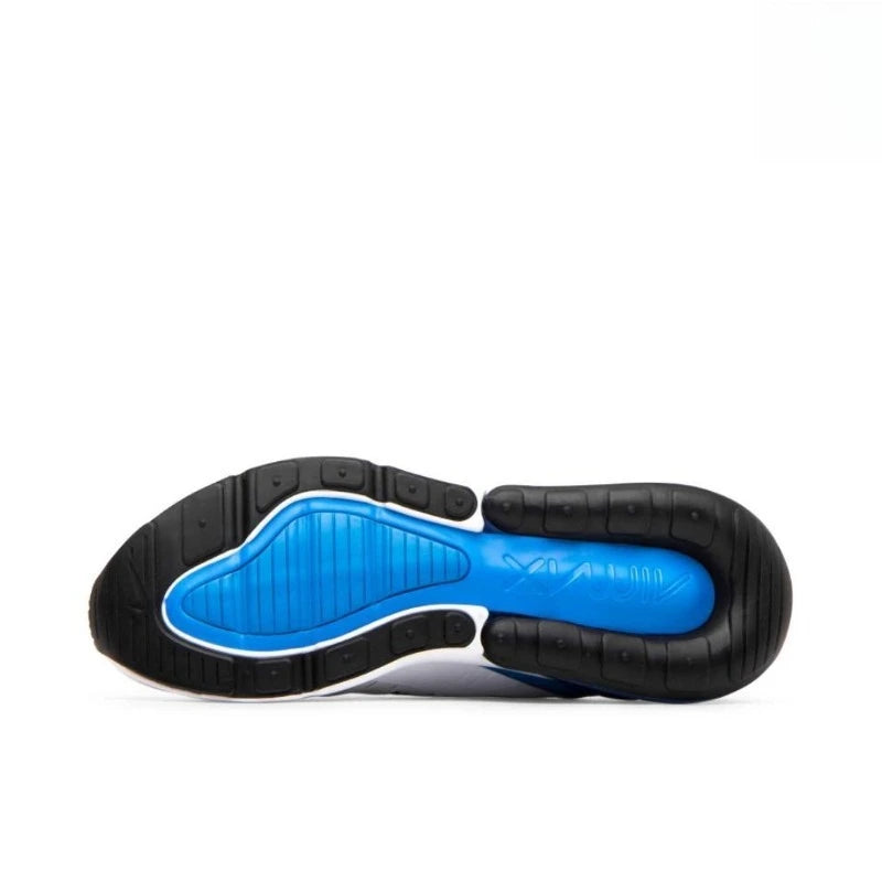 Nike Air Max 270 White Blue Fashion Casual Mesh Breathable Air Cushion Men Women Running Shoes Unisex Outdoor Sports Sneakers FREE Shipping