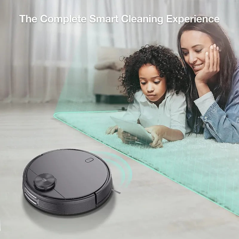 Robot Vacuum with LIDAR Mapping Technology, 2100Pa Suction, No-go Zone, Wi-Fi Connected, Self-Charging, Ideal for Pet Hair FREE SHIPPING