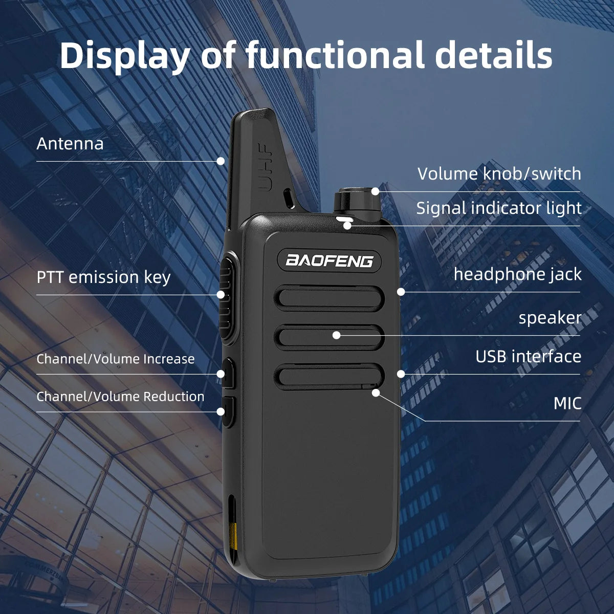 BAOFENG BF-888S Upgraded Walkie Talkies T20 Long Range Walkie Talkie for Adults with Earpiece Mic Rechargeable 2-Way Radios Hand Free Shipping