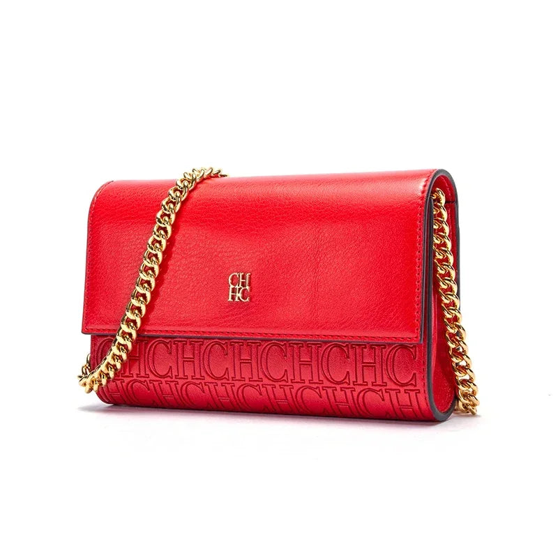 Carolina Herrera Exquisite Craftsmanship Women's Chain Bag Light Luxury Design Temperament Women's Crossbody Bag New 205. Classic Chain Bag FREE Shipping