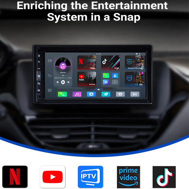 OTTOCAST Play2Video Pro Wireless CarPlay Android Auto Adapter Built in Youtube Netflix IPTV TikTokCar Accessories for Kia Toyota FREE SHIPPING