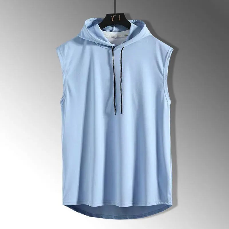 Solid Color 2023 Brand New Men's Tank Tops Vest Sleeveless Tees For Male Hooded Man Vests Tops Hip Hop Men Tank Top T shirt FREE Shipping