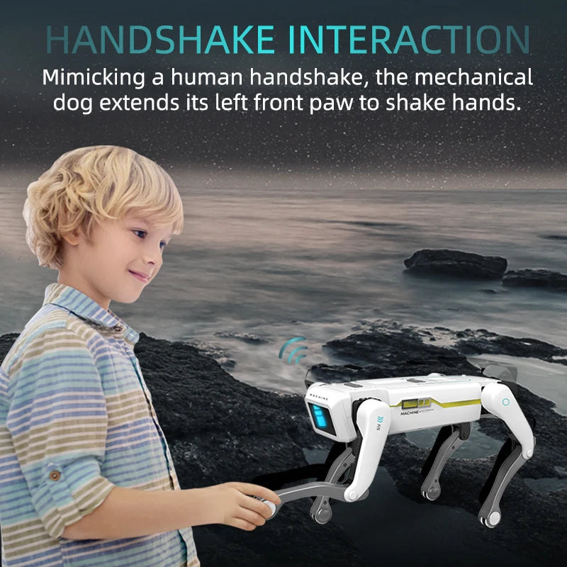 Teeggi Electric RC Intelligent Robot Dog Multifunction RC Mechanical Dog with turret Educational Toy Bionic Smart Robot Toy Gift Perro electronico FREE Shipping