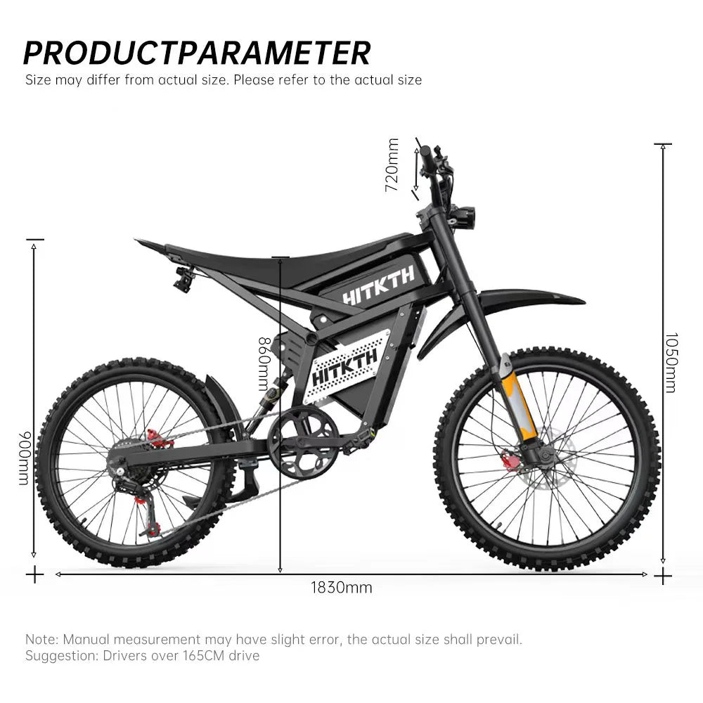 FVKING E6 Electric Motorcycle 2500W(Peak) Motors 120km Range Electric Bike 52V40AH Battery Speed 60Kmh Mountain E-bikes Adults FREE Shipping