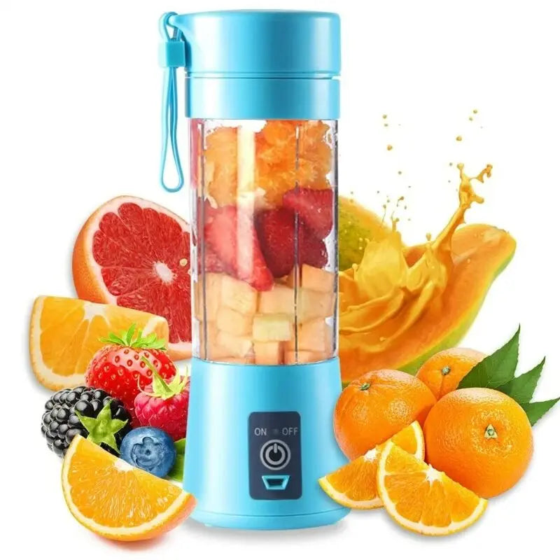 Portable Fruit Juice Blenders Summer Personal Electric Mini Bottle Home USB 6 Blades Juicer Cup Machine For Kitchen