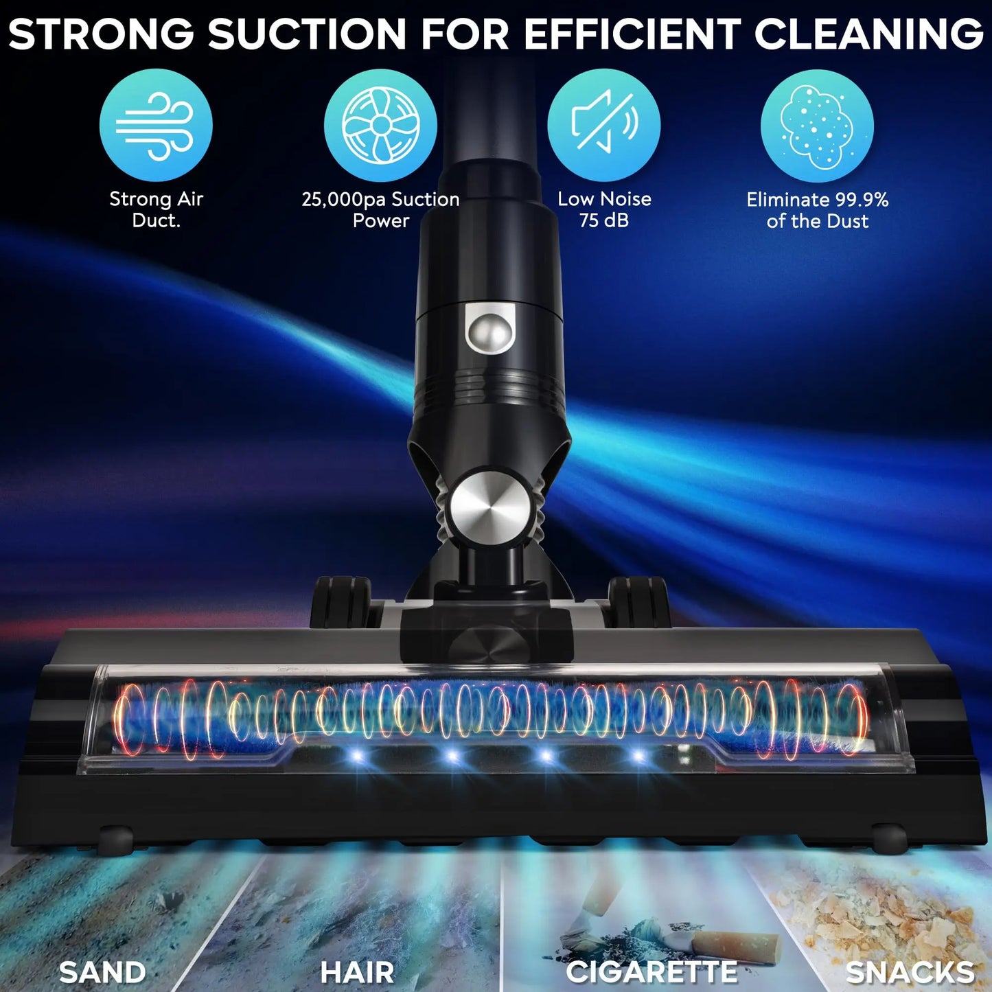 Bison Edge Cordless Vacuum Cleaner 6-in-1 Bendable 35kPA With Brushless Motor Home Car Portable Carpet Machine Vacuum Cleaner FREE Shipping