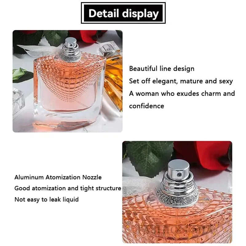 La Vida es Bella 75ml Women Perfume True Love Rose Fragrance Lasting Perfume Fresh Natural Romantic Temperament Perfume