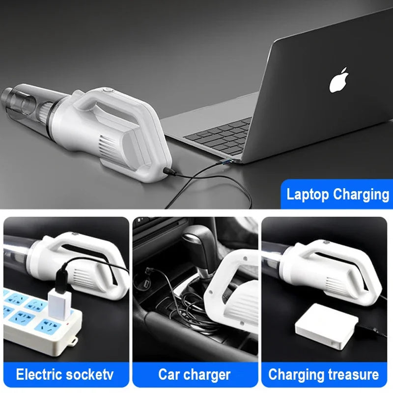 Wireless Vacuum Cleaner Handheld Cordless Dual Mini Appliance 12kPa Suction Chargable Built-in Battrery Car&Home Vacuum Cleaner FREE Shipping