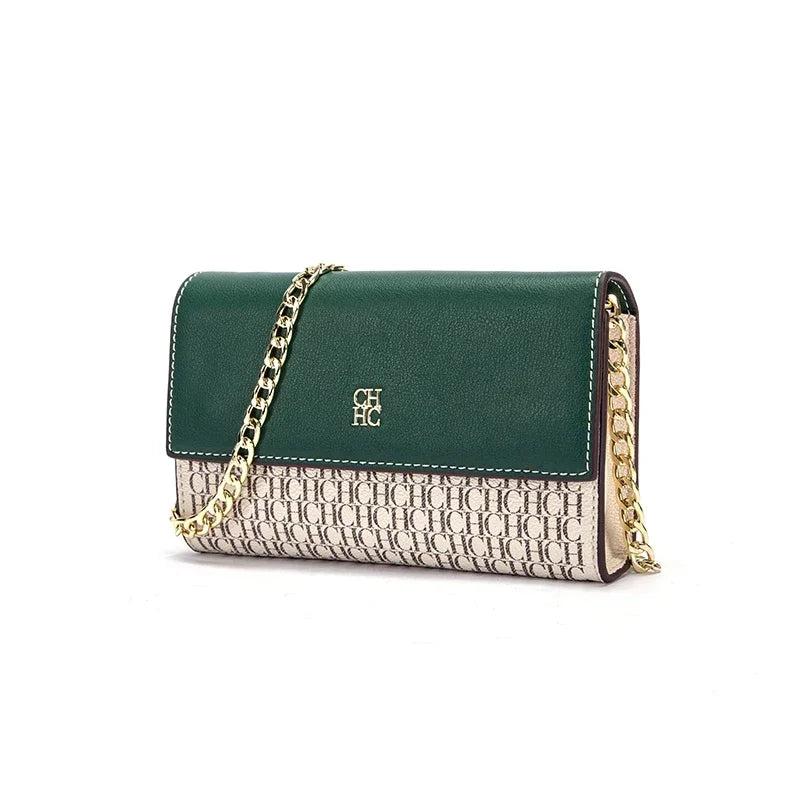 Carolina Herrera Exquisite Craftsmanship Women's Chain Bag Light Luxury Design Temperament Women's Crossbody Bag New 205. Classic Chain Bag FREE Shipping