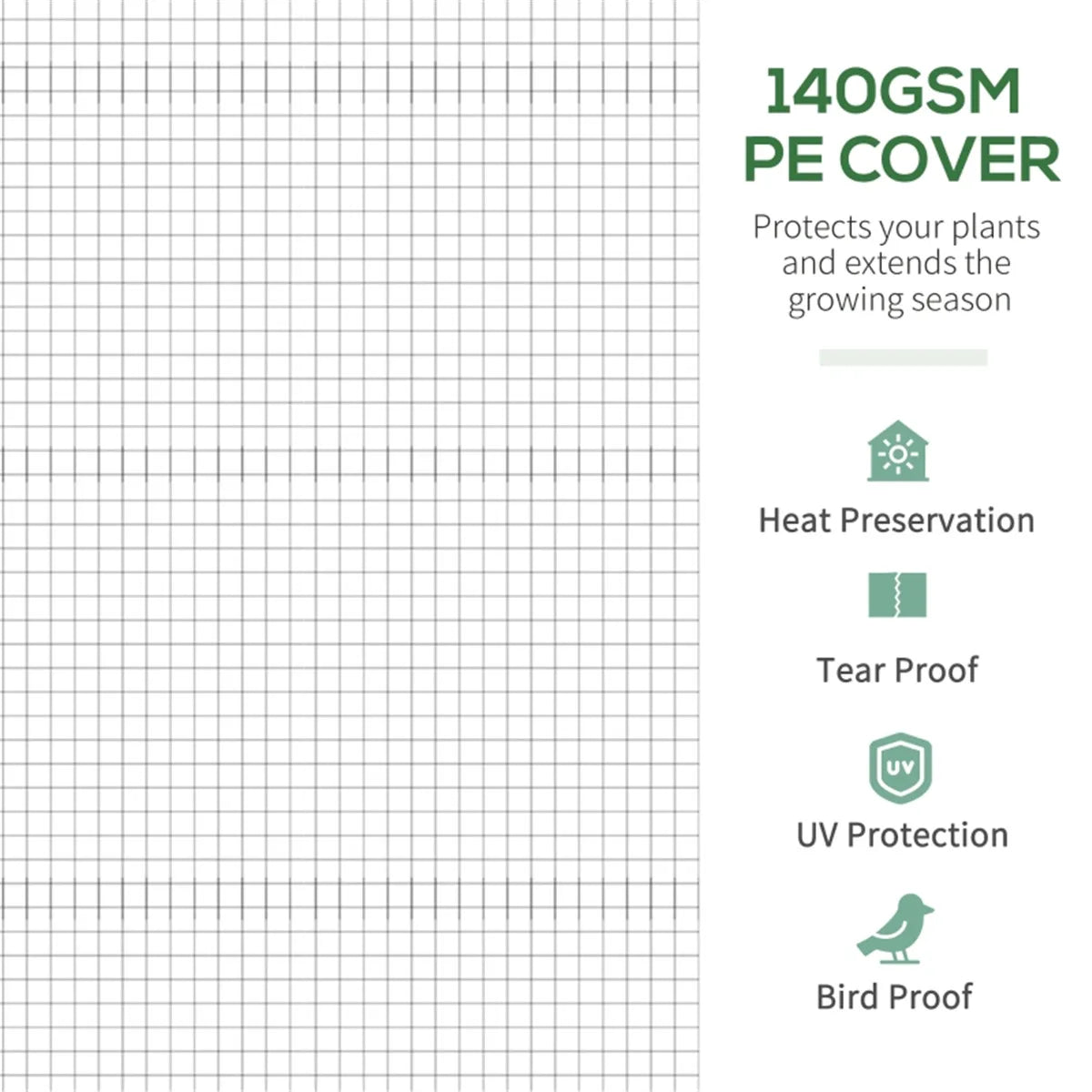 11.4' x 9.8' x 6.6' Outdoor Walk-in Greenhouse, Tunnel GreenHouse with Roll-up Windows, Zippered Door, PE Cover Steel Frame Free Shipping