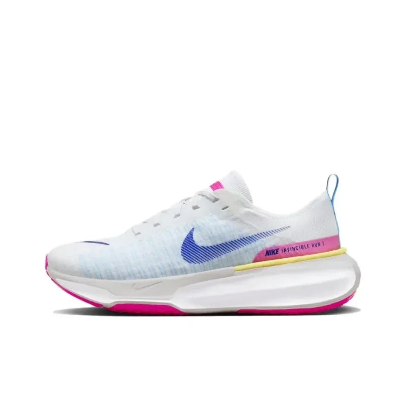 Nike ZoomX Invincible Run 3 White Light Blue Non-slip Cushioning Shock-absorbing Lightweight Men Women Casual Running Shoes FREE Shipping