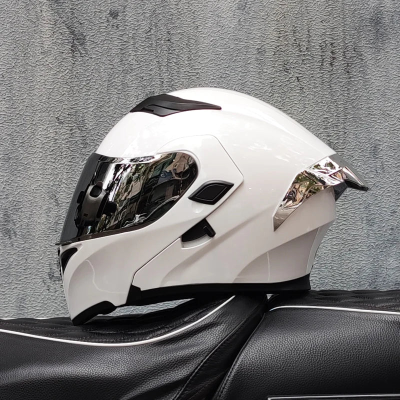 Motorcycle helmets Double Visors Modular Flip Up helmet DOT approved Full face casque moto racing Motocross helmet DOT