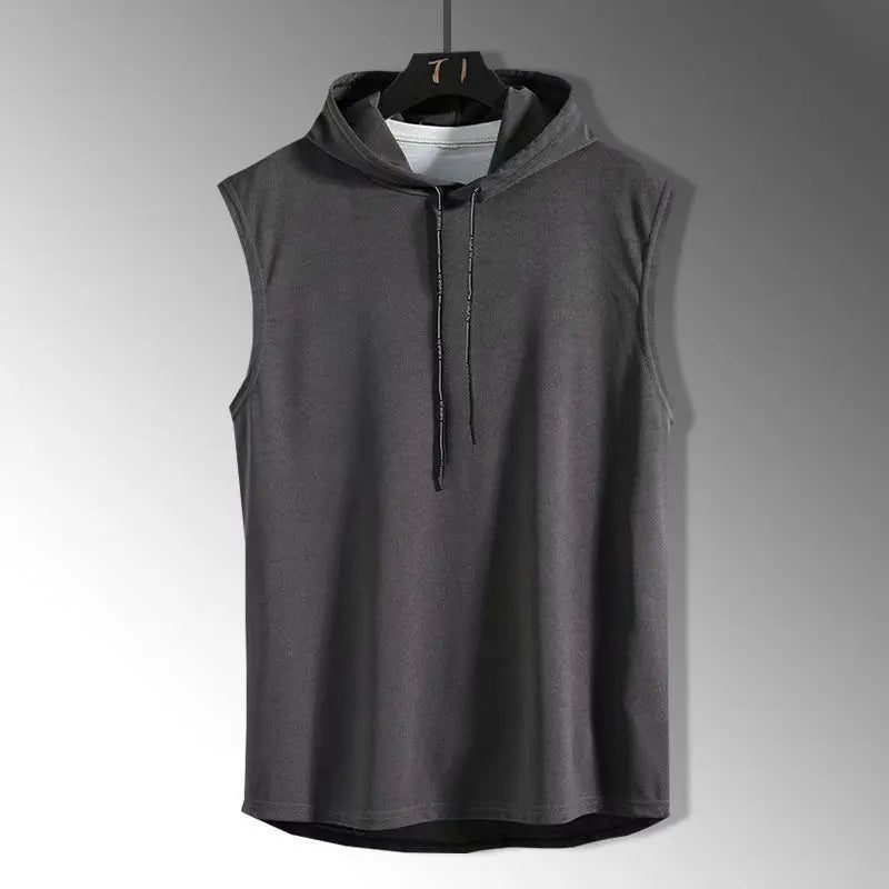 Solid Color 2023 Brand New Men's Tank Tops Vest Sleeveless Tees For Male Hooded Man Vests Tops Hip Hop Men Tank Top T shirt FREE Shipping