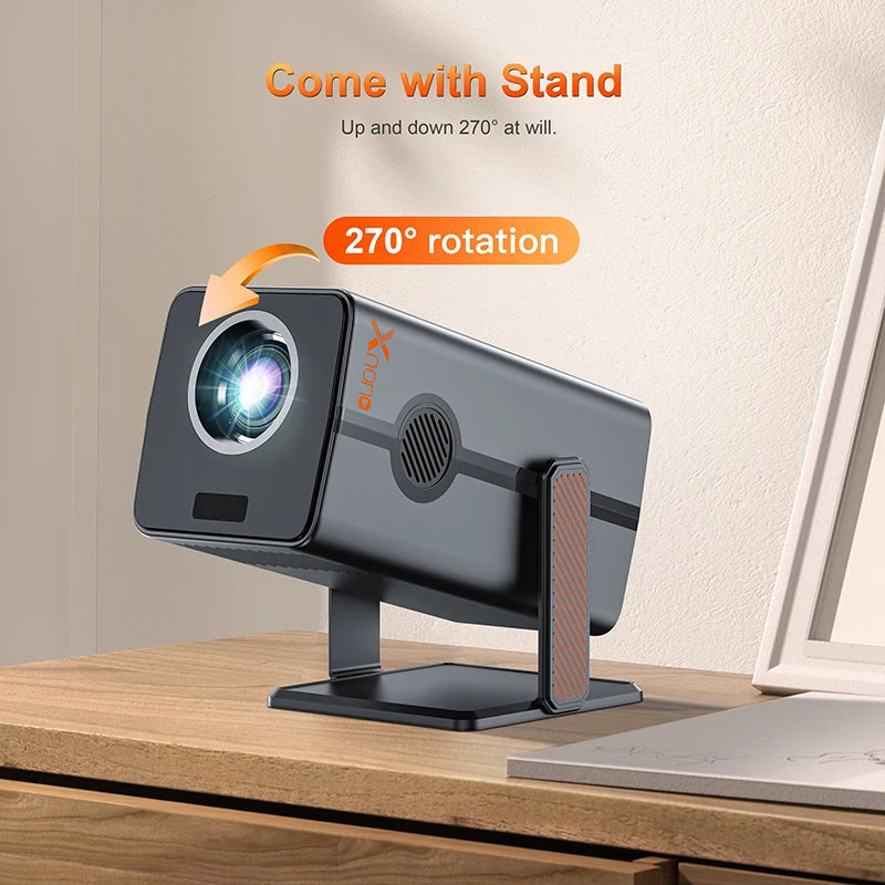 Xnano HM103-A Projector 4K Android 13 Dual WiFi5 300ANSI Amlogic T950S BT5.2 1920*1080P Home Theater Cinema Mini Projectors Multimedia Projectors Free Shipping