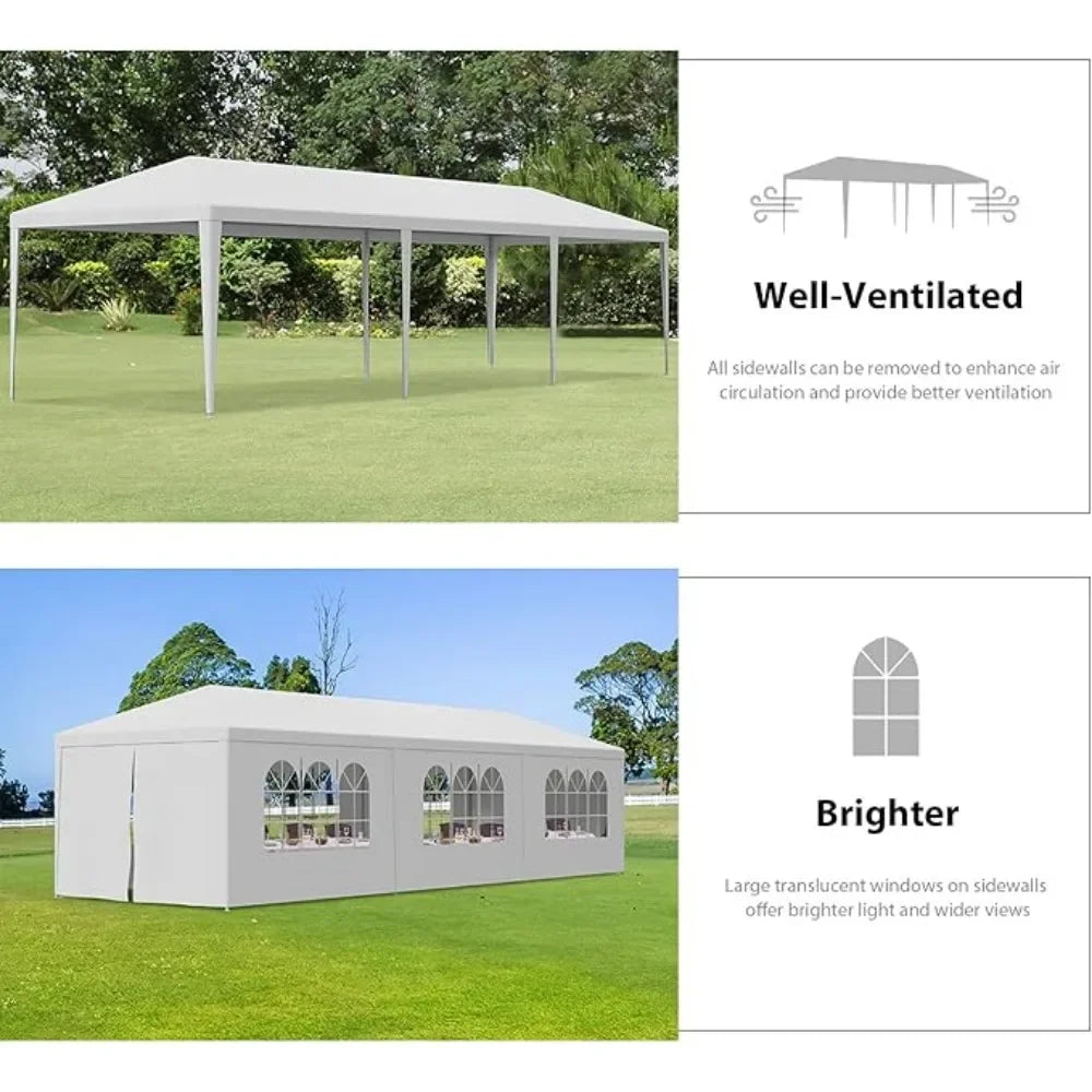 10'x30' Outdoor Canopy Tent Patio Camping Gazebo Shelter Pavilion Cater Party Wedding BBQ Events Tent Toldo para eventos FREE Shipping