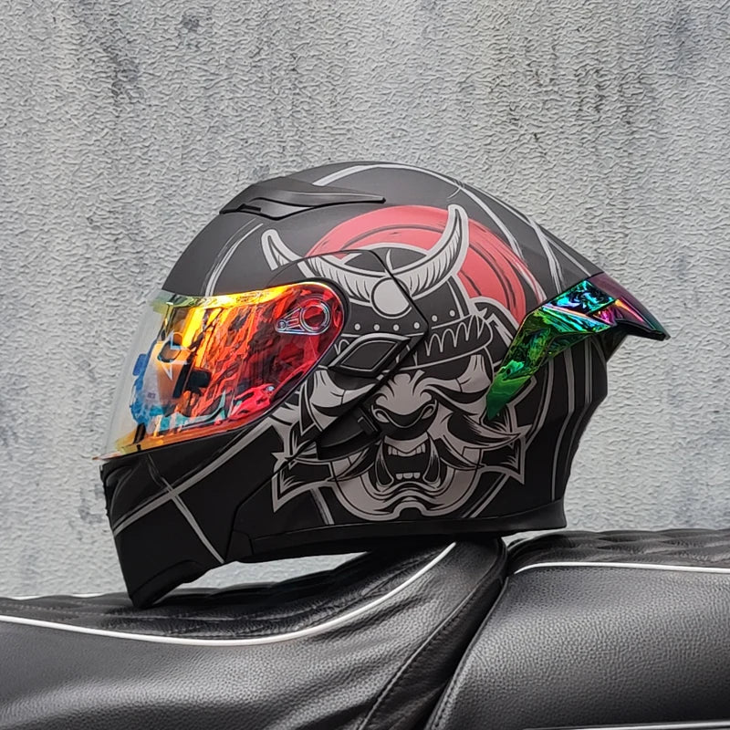 Motorcycle helmets Double Visors Modular Flip Up helmet DOT approved Full face casque moto racing Motocross helmet DOT